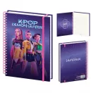 Fetele Kpop la vânătoare de demoni Purple caiet spirală, carnet liniat A4