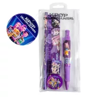   Fetele Kpop la vânătoare de demoni Purple set de papetărie 5 piese