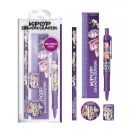 Fetele Kpop la vânătoare de demoni Purple set de papetărie 5 piese