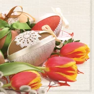 Paște Eggs & Catkins șervețel pachet de 20, 33x33 cm