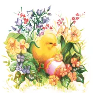 Paște Chicken șervețel set de 20, 33x33 cm