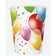   Colorat Balloons set de pahare de hârtie cu baloane 8 buc 250 ml