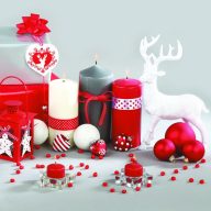 Crăciun Red Composition șervețele, pachet de 20, 33x33 cm