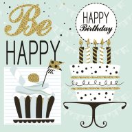 La mulți ani Mint Șervețel Happy Birthday 20 buc 33x33 cm