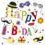 La mulți ani Funny Servet Happy Birthday 20 buc 33x33 cm