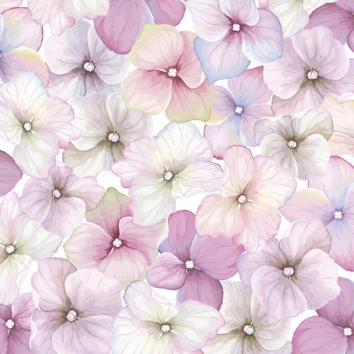 Floare Pink Hydrangea șervețel 20 bucăți 33x33 cm