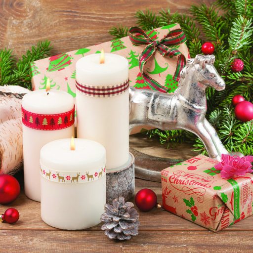 Crăciun Kraft Presents șervețele, pachet de 20, 33x33 cm