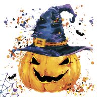 Halloween Creepy Pumpkin șervețel, set de 20, 33x33 cm