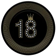   La mulți ani Hollywood Style Happy Birthday 18 farfurii de hârtie 8 buc 18 cm