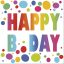 La mulți ani Dots Șervețel Happy Birthday 20 buc 33x33 cm