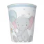 Elefant Blue Balloon Set de 8 pahare de hârtie pentru bebeluși, 250 ml