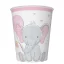 Elefant Pink Balloon Pahar de hârtie Baby 8 buc 250 ml