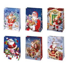 Crăciun Gift Giving Sacoșă cadou de hârtie, 23x32x11 cm