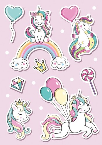 Unicorn Balloon Dosar A/4 cu elastic