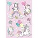 Unicorn Balloon Dosar A/4 cu elastic