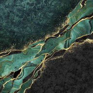   Colorat Malachite Șervetă cu model de marmură 20 bucăți 33x33 cm