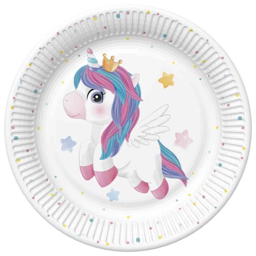 Unicorn Magical farfurie de hârtie 8 buc 22,7 cm