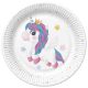 Unicorn Magical farfurie de hârtie 8 buc 22,7 cm