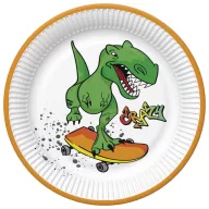 Dinozaur Crazy farfurii de hârtie 8 buc 22,7 cm