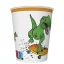 Dinozaur Crazy pahar de hârtie 8 buc 250 ml
