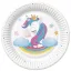 Unicorn Magical farfurii de hârtie set de 8, 18 cm