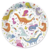 Dinozaur Funny farfurie de hârtie 8 buc 22,7 cm