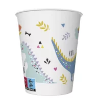 Dinozaur Funny pahar de hârtie 8 buc 250 ml