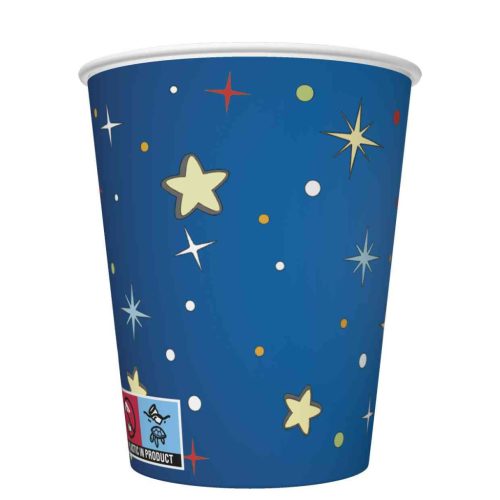Spațiu Rockets&Aliens pahar de hârtie 8 buc 250 ml