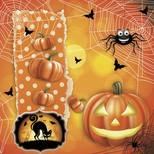 Halloween Scary șervețel, set de 20, 33x33 cm