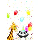 La mulți ani Star Față de masă de hârtie Happy Birthday 120x180 cm