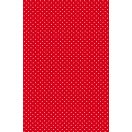 Colorat White Dots Față de masă din hârtie roșie 120x180 cm