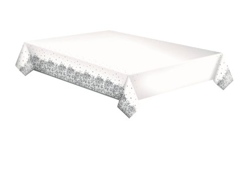 Colorat Silver Față de masă de hârtie decorativă 120x180 cm