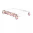 Colorat Twigs with Leaves Față de masă din hârtie cu trandafiri 120x180 cm