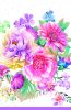 Colorat Arrangement Față de masă din hârtie cu flori 120x180 cm
