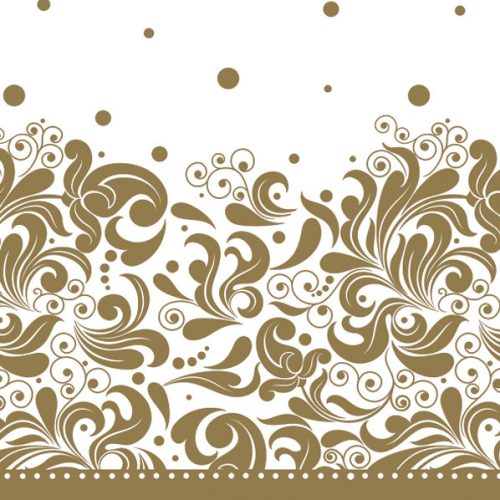 Colorat Silver Șervet auriu decorativ 20 buc 33x33 cm