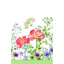Colorat Meadow in June Față de masă din hârtie cu flori 120x180 cm