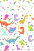 Dinozaur Funny față de masă din hârtie 120x180 cm