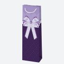 Colorat Bow sac de hârtie pentru vin 10,5x33x8,5 cm