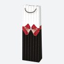 Colorat Bow sac de hârtie pentru vin 10,5x33x8,5 cm
