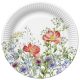 Colorat Meadow in June Farfurie de hârtie cu flori 8 buc 22,7 cm