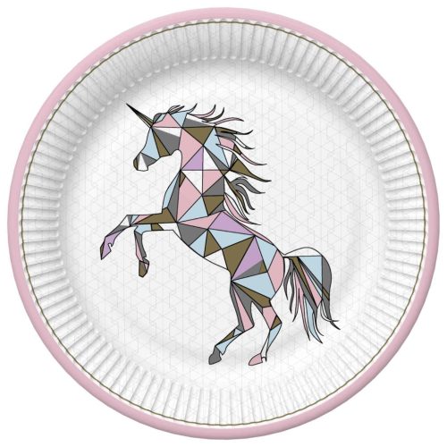 Unicorn Graphic Wild farfurii de hârtie set de 8, 22,7 cm