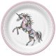 Unicorn Graphic Wild farfurii de hârtie set de 8, 22,7 cm