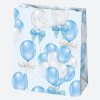 Bebe Welcome Pungă cadou de hârtie pentru Baby Shower, 19x23x10,5 cm