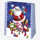 Crăciun Gift Giving sacoșă de cadou din hârtie 15,5x15,5x8 cm