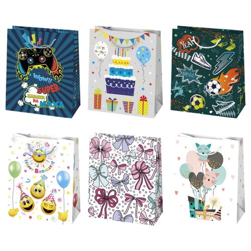 La mulți ani For Everyone Sac de cadou din hartie Happy Birthday 19x23x10.5 cm