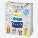 La mulți ani For Everyone Sac de cadou din hartie Happy Birthday 19x23x10.5 cm