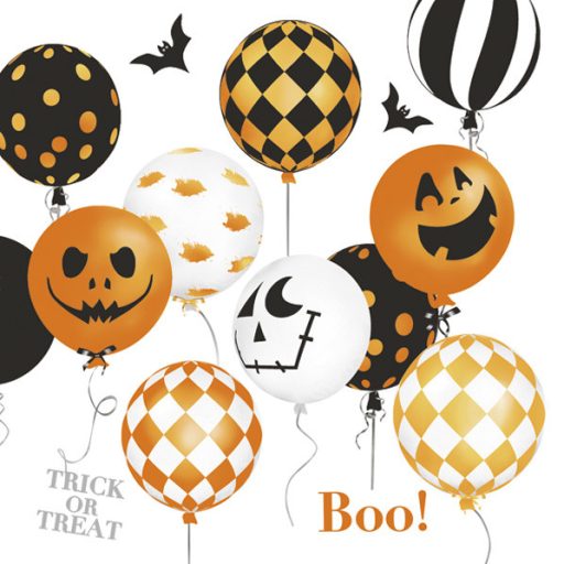 Halloween Scary Balloons şerveţel 20 buc 33x33 cm