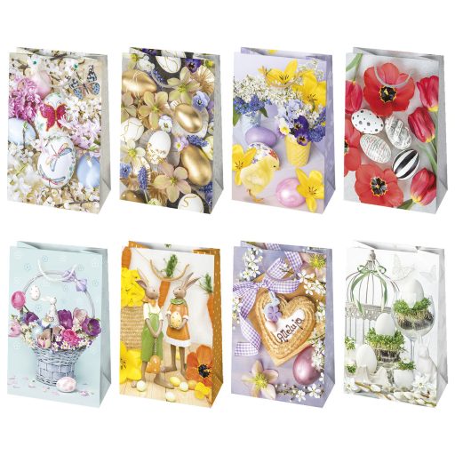 Paște Eggs sac cadou din hârtie 16x24x7 cm