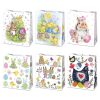 Paște Flowers sac de cadou din hârtie 19x23x10,5 cm