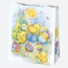 Paște Flowers sac de cadou din hârtie 19x23x10,5 cm